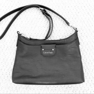 Calvin Klein Black Leather Crossbody